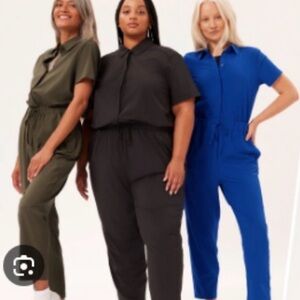 NWT Girlfriend Collective Stretch Woven Jumpsuit - Medium, Black